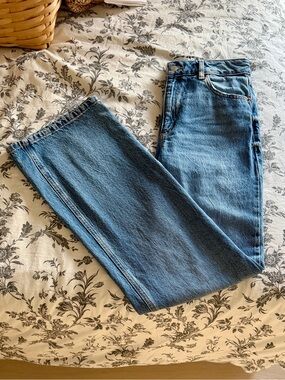 Classic High-Waist Wide Leg Blue Jeans - Heidi
